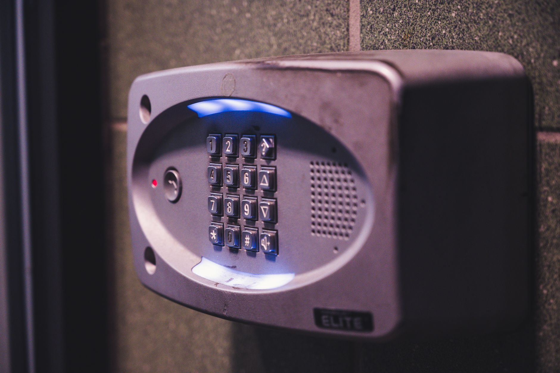 Illuminated security keypad, representing the access controls behind an OAuth-protected connection